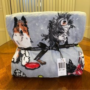 NWT Vera Bradley  Throw Blanket Dog Show